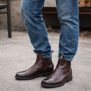 Blundstone Chisel Toe Chelsea Boots – Brown Leather | Classic Dress Style